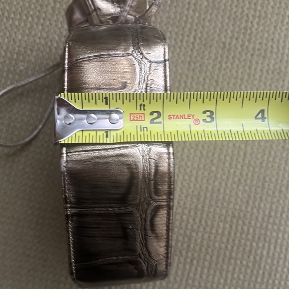 Vintage Gino gold metallic small leather bag - Picture 15 of 16